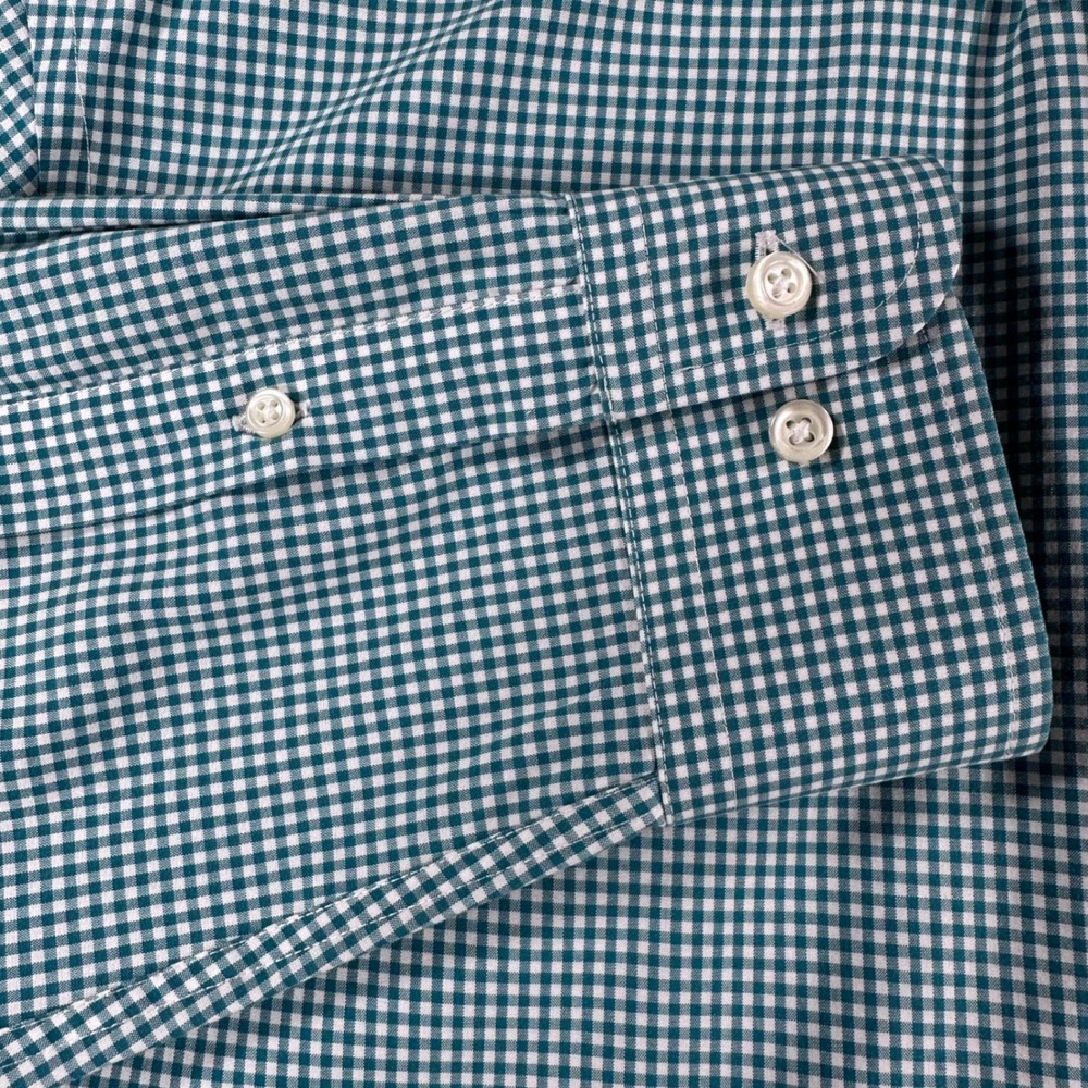 Jos. A. Bank Button Down Mens L Large Gingham Traveler's Tailored Fit Shirt - Picture 6 of 14